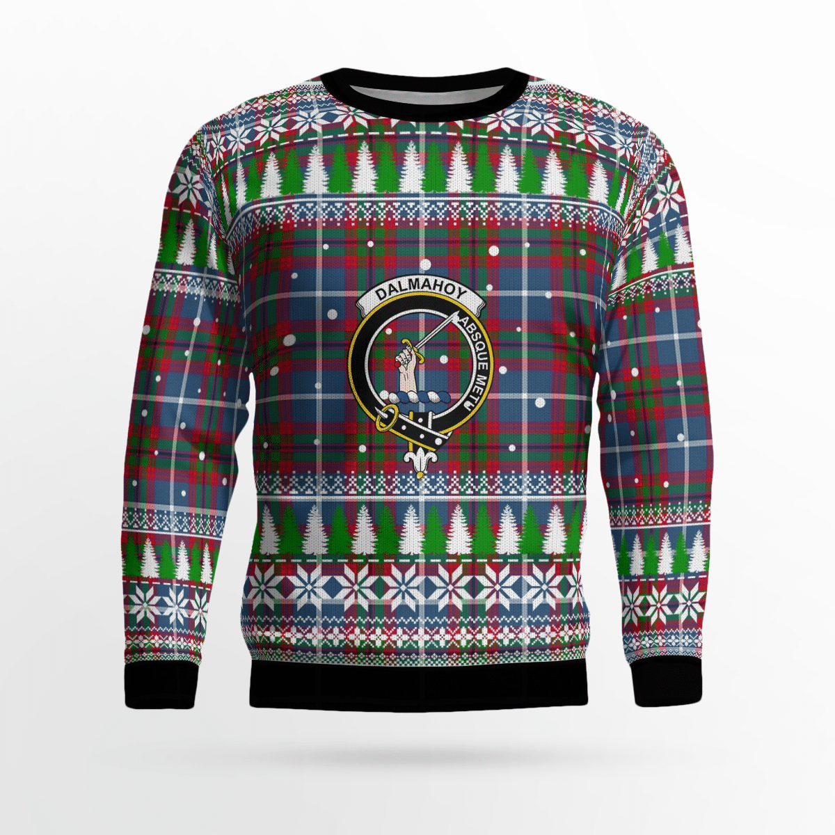 Clan Dalmahoy Crest Tartan Christmas Ugly Sweater VS62 Dalmahoy Crest Tartan Tartan Ugly Sweater   