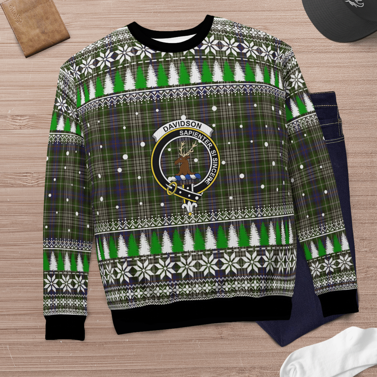 Clan Davidson Tulloch Dress Crest Tartan Christmas Ugly Sweater NQ60 Davidson Tulloch Dress Crest Tartan Tartan Ugly Sweater   