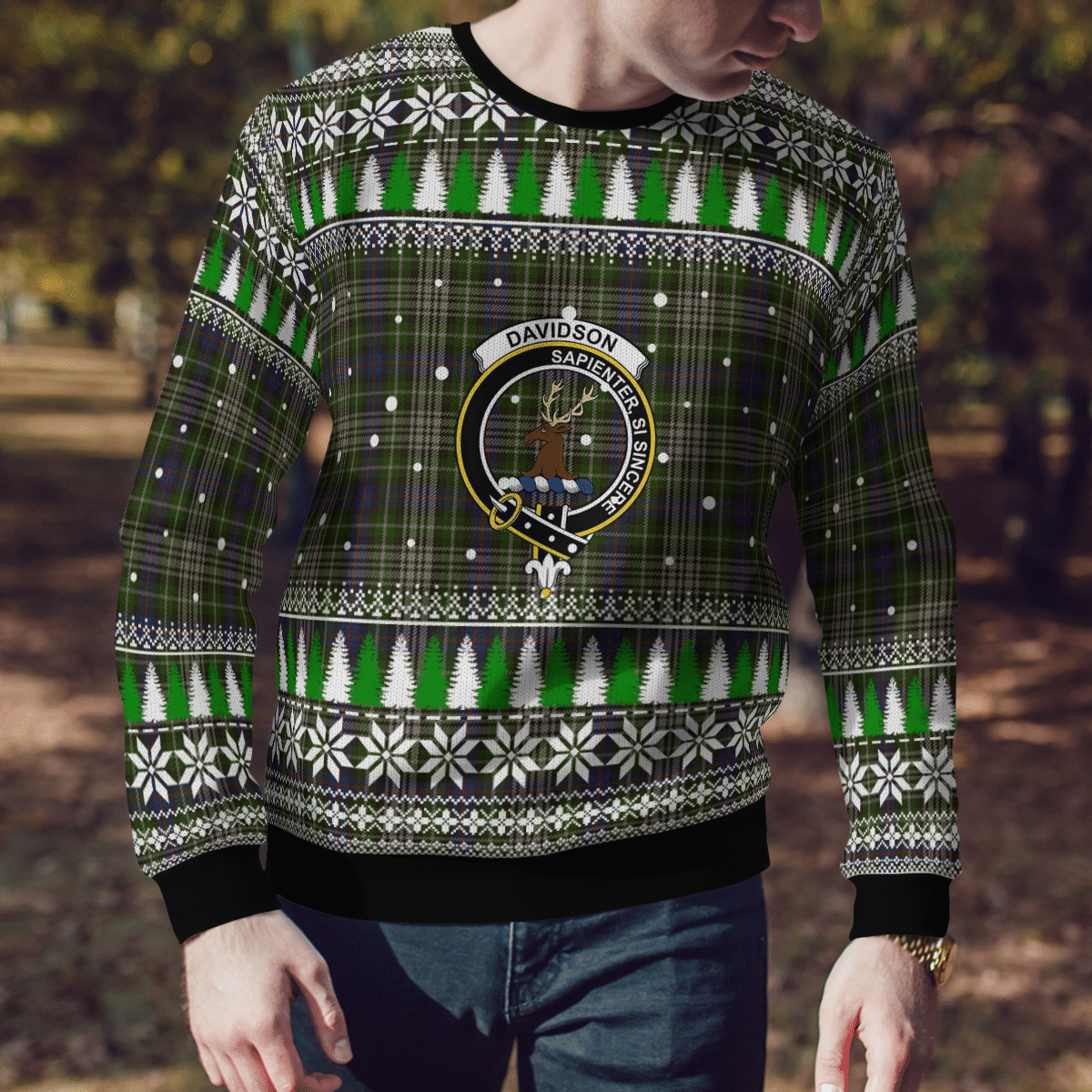 Clan Davidson Tulloch Dress Crest Tartan Christmas Ugly Sweater NQ60 Davidson Tulloch Dress Crest Tartan Tartan Ugly Sweater   