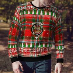 Clan Drummond of Perth Crest Tartan Christmas Ugly Sweater LT20 Drummond of Perth Crest Tartan Tartan Ugly Sweater   