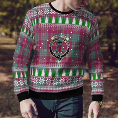 Clan Crawford Ancient Crest Tartan Christmas Ugly Sweater OH97 Crawford Ancient Crest Tartan Tartan Ugly Sweater   