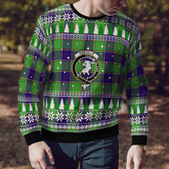 Clan Colville Crest Tartan Christmas Ugly Sweater SJ33 Colville Crest Tartan Tartan Ugly Sweater   