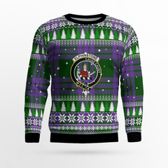 Clan Elphinstone Crest Tartan Christmas Ugly Sweater BJ80 Elphinstone Crest Tartan Tartan Ugly Sweater   