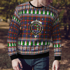 Clan Fraser of Lovat Crest Tartan Christmas Ugly Sweater AH85 Fraser of Lovat Crest Tartan Tartan Ugly Sweater   