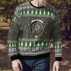 Clan Haig Check Crest Tartan Christmas Ugly Sweater PQ86 Haig Check Crest Tartan Tartan Ugly Sweater   