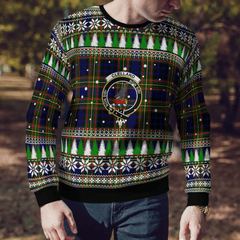 Clan Clelland Modern Crest Tartan Christmas Ugly Sweater SH81 Clelland Modern Crest Tartan Tartan Ugly Sweater   