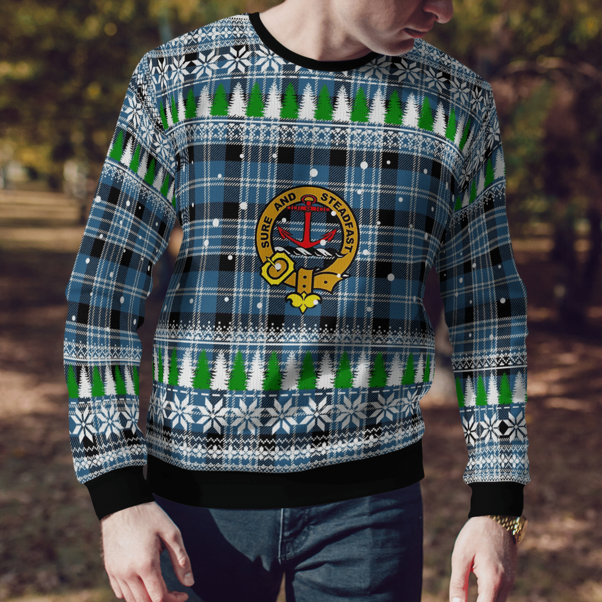 Clan Clark Ancient Crest Tartan Christmas Ugly Sweater EX73 Clark Ancient Crest Tartan Tartan Ugly Sweater   