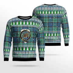 Clan Leslie Hunting Ancient Crest Tartan Christmas Ugly Sweater QG90 Leslie Hunting Ancient Crest Tartan Tartan Ugly Sweater   