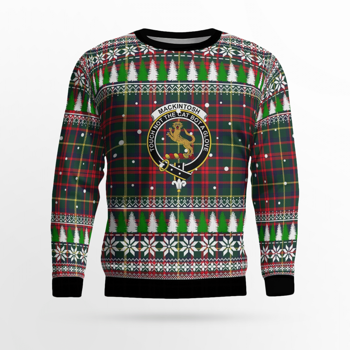 Clan MacKintosh Hunting Modern Crest Tartan Christmas Ugly Sweater IU52 MacKintosh Hunting Modern Crest Tartan Tartan Ugly Sweater   