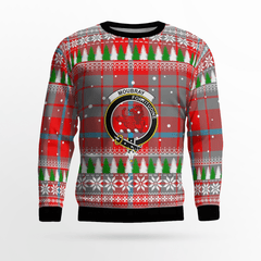 Clan Moubray Crest Tartan Christmas Ugly Sweater MG63 Moubray Crest Tartan Tartan Ugly Sweater   