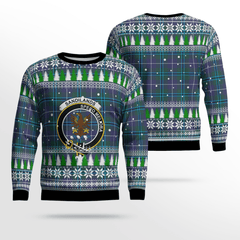 Clan Sandilands (Douglas) Crest Tartan Christmas Ugly Sweater YG63 Sandilands (Douglas) Crest Tartan Tartan Ugly Sweater   