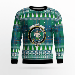 Clan Shaw Ancient Crest Tartan Christmas Ugly Sweater RS24 Shaw Ancient Crest Tartan Tartan Ugly Sweater   