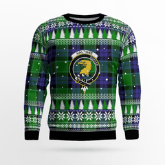 Clan Haldane 2 Crest Tartan Christmas Ugly Sweater MN56 Haldane 2 Crest Tartan Tartan Ugly Sweater   