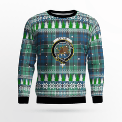 Clan Leslie Hunting Ancient Crest Tartan Christmas Ugly Sweater QG90 Leslie Hunting Ancient Crest Tartan Tartan Ugly Sweater   