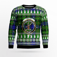 Clan Rollo Crest Tartan Christmas Ugly Sweater OP98 Rollo Crest Tartan Tartan Ugly Sweater   