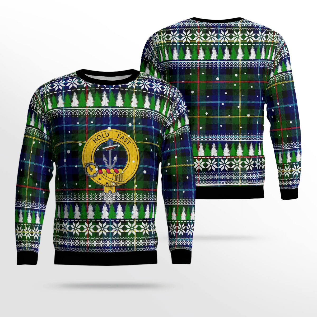 Clan Smith Modern Crest Tartan Christmas Ugly Sweater JN37 Smith Modern Crest Tartan Tartan Ugly Sweater   