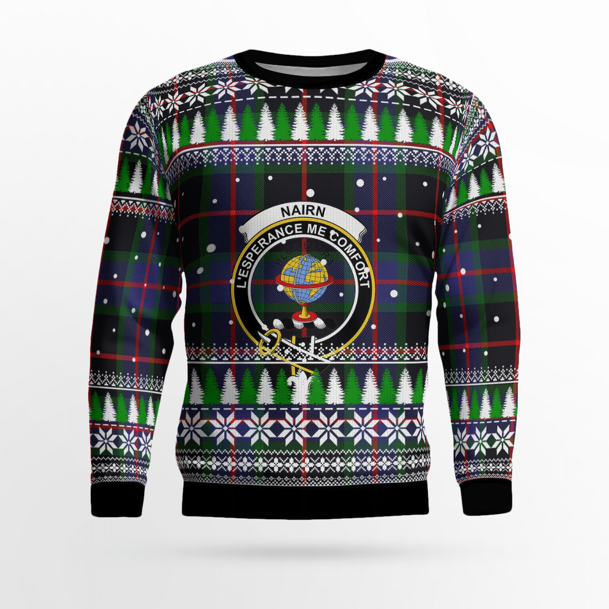 Clan Nairn Crest Tartan Christmas Ugly Sweater SX68 Nairn Crest Tartan Tartan Ugly Sweater   