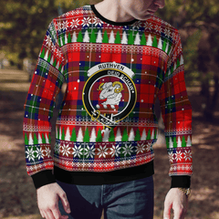 Clan Ruthven Modern Crest Tartan Christmas Ugly Sweater CN23 Ruthven Modern Crest Tartan Tartan Ugly Sweater   