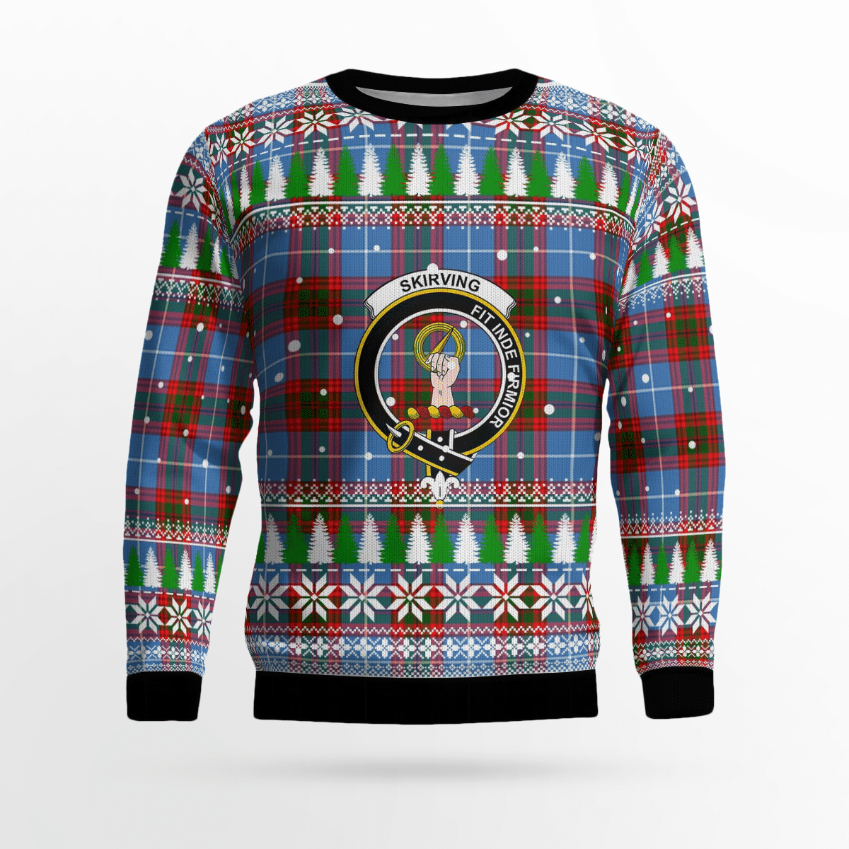 Clan Skirving (Edinburgh) Crest Tartan Christmas Ugly Sweater NN66 Skirving (Edinburgh) Crest Tartan Tartan Ugly Sweater   