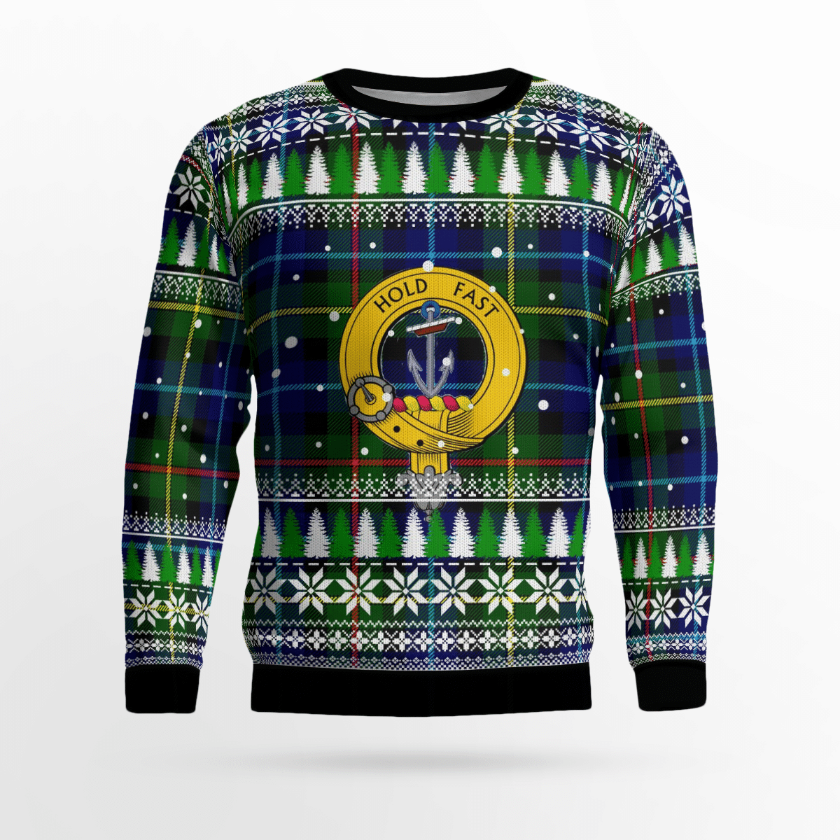 Clan Smith Modern Crest Tartan Christmas Ugly Sweater JN37 Smith Modern Crest Tartan Tartan Ugly Sweater   