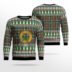 Clan Thomson Hunting Modern Crest Tartan Christmas Ugly Sweater LG64 Thomson Hunting Modern Crest Tartan Tartan Ugly Sweater   