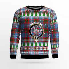 Clan Trotter Crest Tartan Christmas Ugly Sweater PM76 Trotter Crest Tartan Tartan Ugly Sweater   