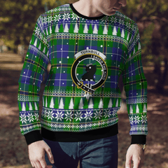 Clan Turnbull Hunting Crest Tartan Christmas Ugly Sweater UK94 Turnbull Hunting Crest Tartan Tartan Ugly Sweater   