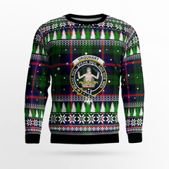 Clan Urquhart Modern Crest Tartan Christmas Ugly Sweater GF27 Urquhart Modern Crest Tartan Tartan Ugly Sweater   