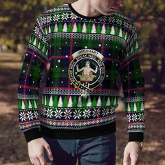 Clan Urquhart Modern Crest Tartan Christmas Ugly Sweater GF27 Urquhart Modern Crest Tartan Tartan Ugly Sweater   