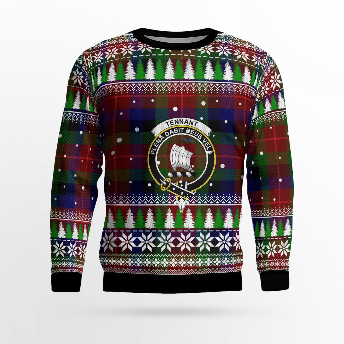 Clan Tennant Crest Tartan Christmas Ugly Sweater EU32 Tennant Crest Tartan Tartan Ugly Sweater   