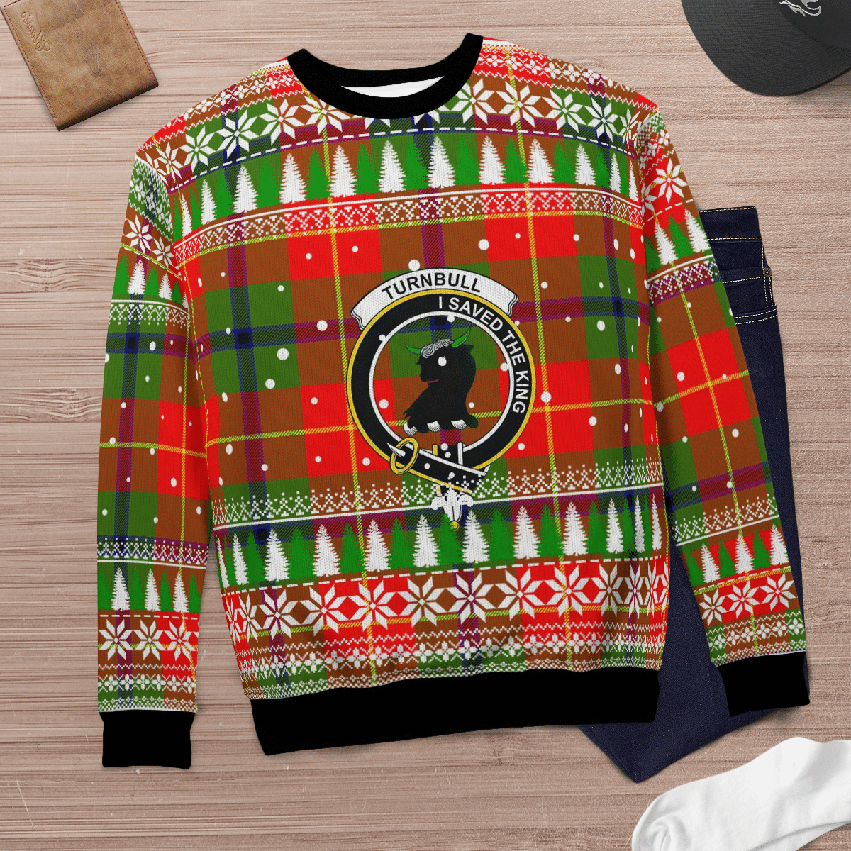 Clan Turnbull Dress Crest Tartan Christmas Ugly Sweater AZ96 Turnbull Dress Crest Tartan Tartan Ugly Sweater   