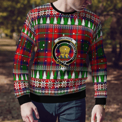 Clan Wauchope Crest Tartan Christmas Ugly Sweater FV70 Wauchope Crest Tartan Tartan Ugly Sweater   