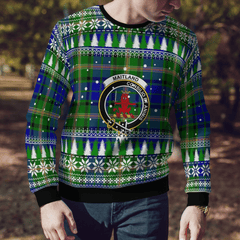 Clan Maitland Crest Tartan Christmas Ugly Sweater DG16 Maitland Crest Tartan Tartan Ugly Sweater   