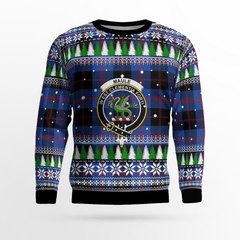 Clan Maule Crest Tartan Christmas Ugly Sweater NH58 Maule Crest Tartan Tartan Ugly Sweater   