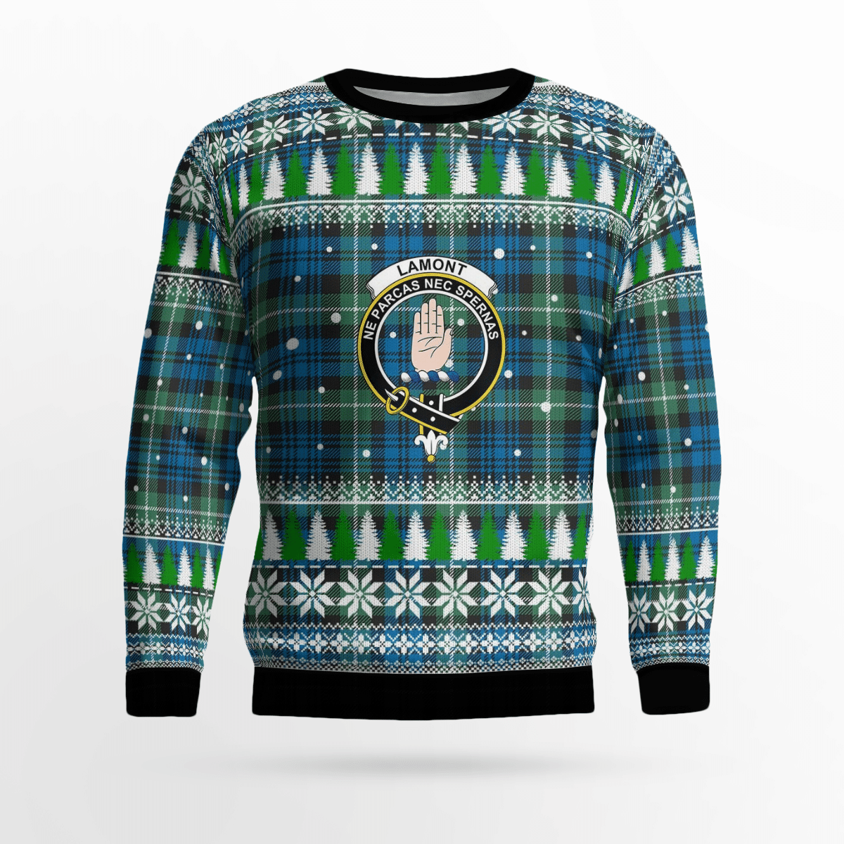 Clan Lamont Ancient Crest Tartan Christmas Ugly Sweater QJ84 Lamont Ancient Crest Tartan Tartan Ugly Sweater   