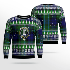 Clan MacCallum Modern Crest Tartan Christmas Ugly Sweater RL33 MacCallum Modern Crest Tartan Tartan Ugly Sweater   