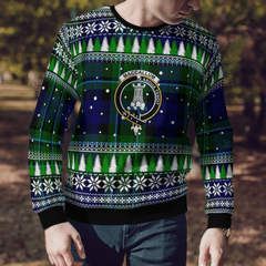 Clan MacCallum Modern Crest Tartan Christmas Ugly Sweater RL33 MacCallum Modern Crest Tartan Tartan Ugly Sweater   