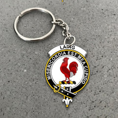 Clan Laing Tartan Crest Keychain EX17 Clan Laing Tartan Today   