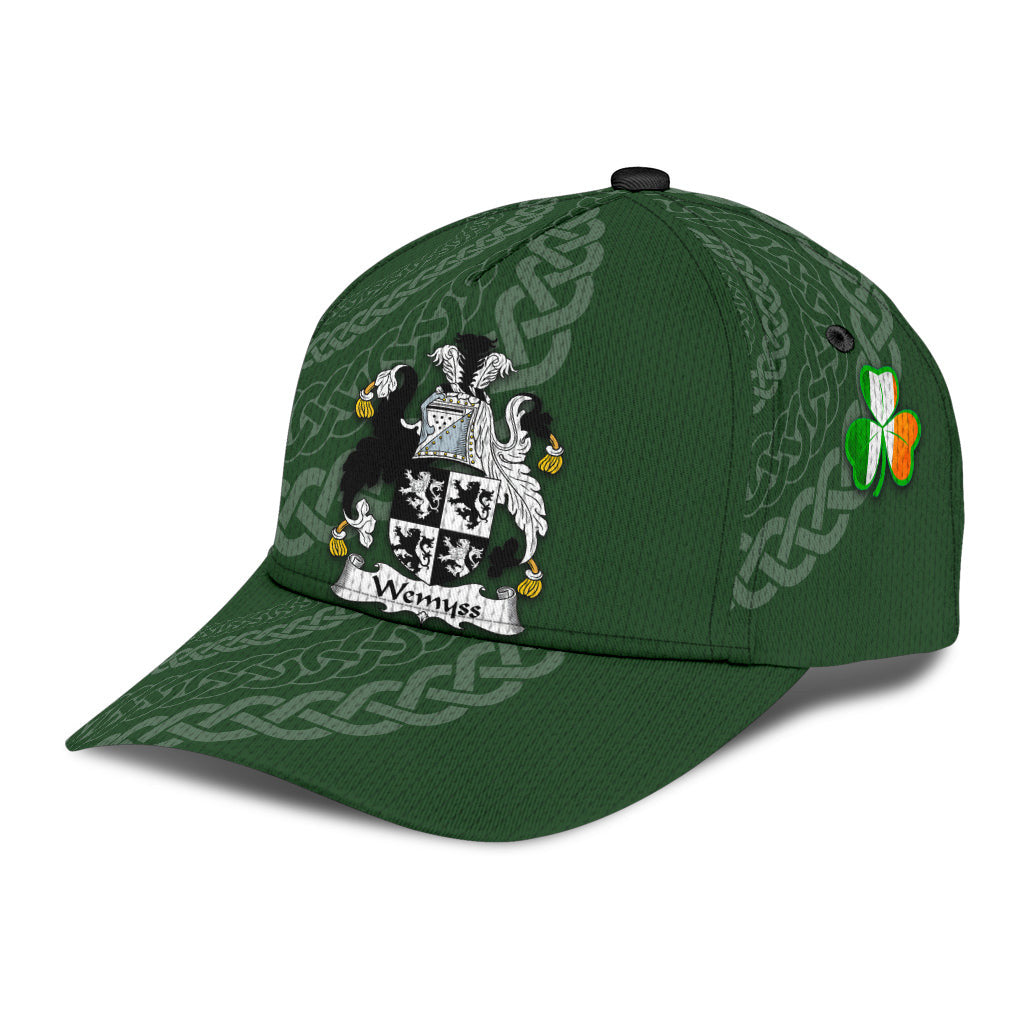 Clan Wemyss Coat Of Arms - Irish Family Crest St Patrick's Day Classic CapZO96 Classic Cap - Wemyss Coat Of Arms St Patrick's Day Classic Cap Irish Cap   