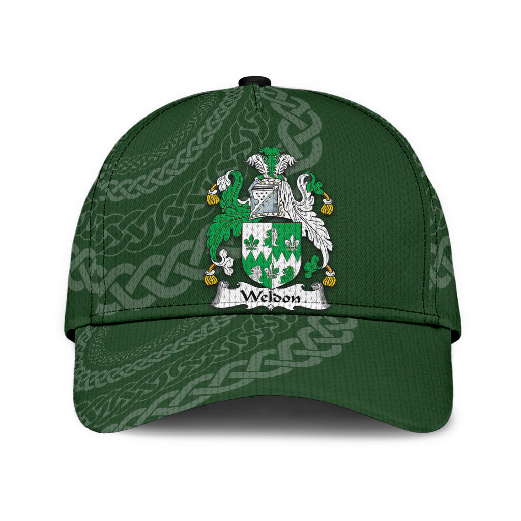 Clan Weldon Coat Of Arms - Irish Family Crest St Patrick's Day Classic CapBJ83 Classic Cap - Weldon Coat Of Arms St Patrick's Day Classic Cap Irish Cap   