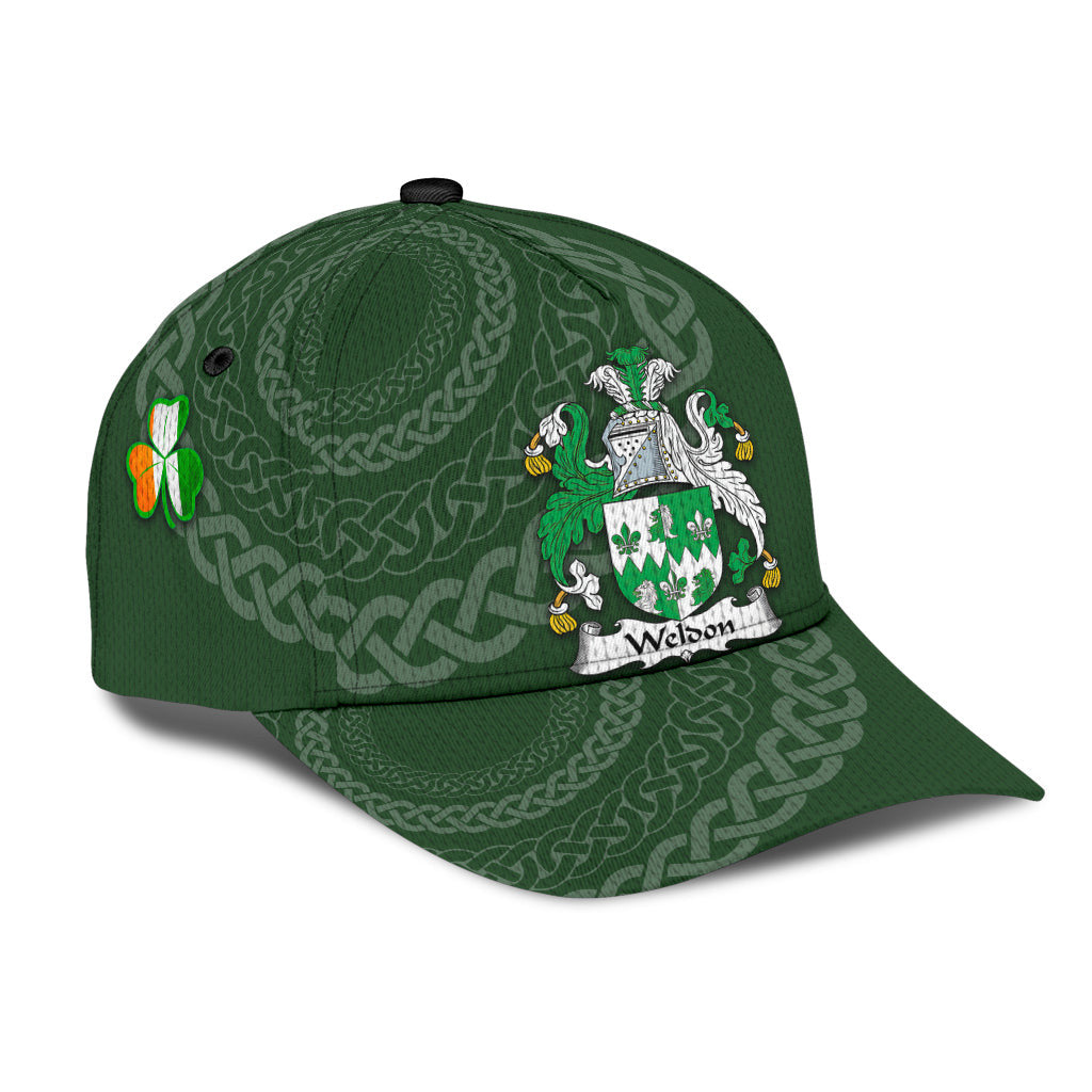 Clan Weldon Coat Of Arms - Irish Family Crest St Patrick's Day Classic CapBJ83 Classic Cap - Weldon Coat Of Arms St Patrick's Day Classic Cap Irish Cap   