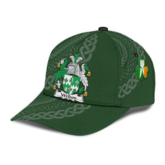 Clan Weldon Coat Of Arms - Irish Family Crest St Patrick's Day Classic CapBJ83 Classic Cap - Weldon Coat Of Arms St Patrick's Day Classic Cap Irish Cap   