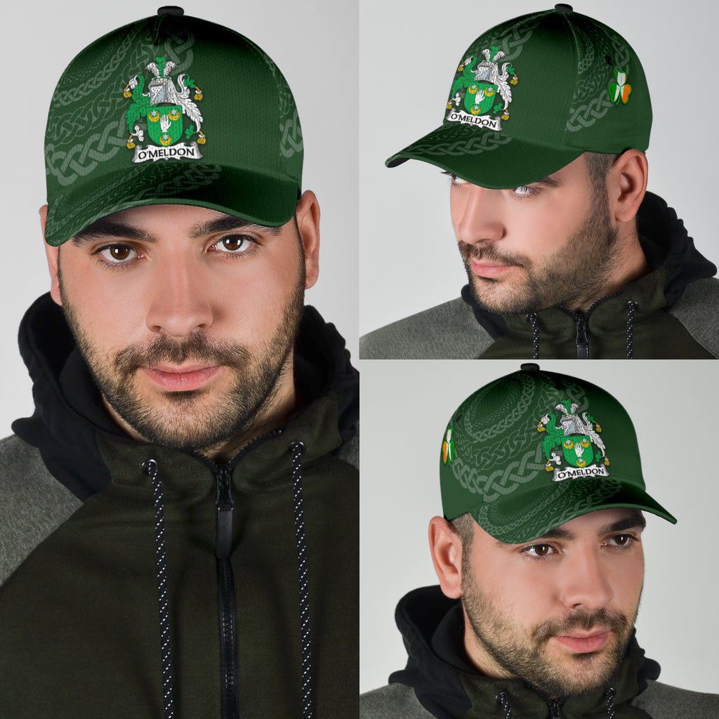 Clan Omeldon Coat Of Arms - Irish Family Crest St Patrick's Day Classic CapFQ14 Classic Cap - Omeldon Coat Of Arms St Patrick's Day Classic Cap Irish Cap   