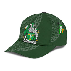 Clan Omeldon Coat Of Arms - Irish Family Crest St Patrick's Day Classic CapFQ14 Classic Cap - Omeldon Coat Of Arms St Patrick's Day Classic Cap Irish Cap   