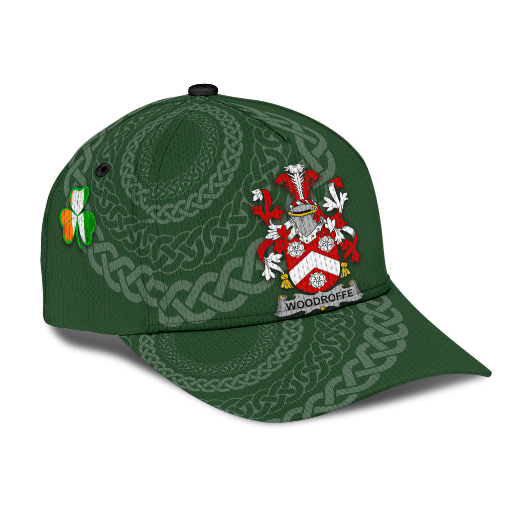 Clan Woodroffe Coat Of Arms - Irish Family Crest St Patrick's Day Classic CapYT12 Classic Cap - Woodroffe Coat Of Arms St Patrick's Day Classic Cap Irish Cap   