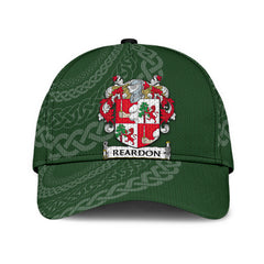 Clan Reardon Coat Of Arms - Irish Family Crest St Patrick's Day Classic CapJQ60 Classic Cap - Reardon Coat Of Arms St Patrick's Day Classic Cap Irish Cap   