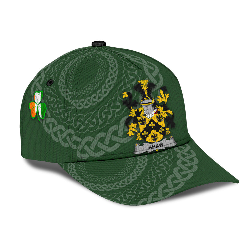 Clan Shaw Coat Of Arms - Irish Family Crest St Patrick's Day Classic CapFH51 Classic Cap - Shaw Coat Of Arms St Patrick's Day Classic Cap Irish Cap   