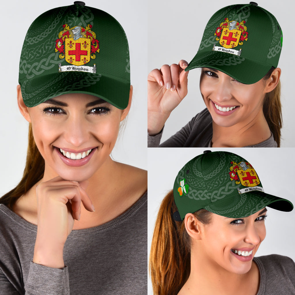 Clan Ohaydon Coat Of Arms - Irish Family Crest St Patrick's Day Classic CapXW28 Classic Cap - Ohaydon Coat Of Arms St Patrick's Day Classic Cap Irish Cap   