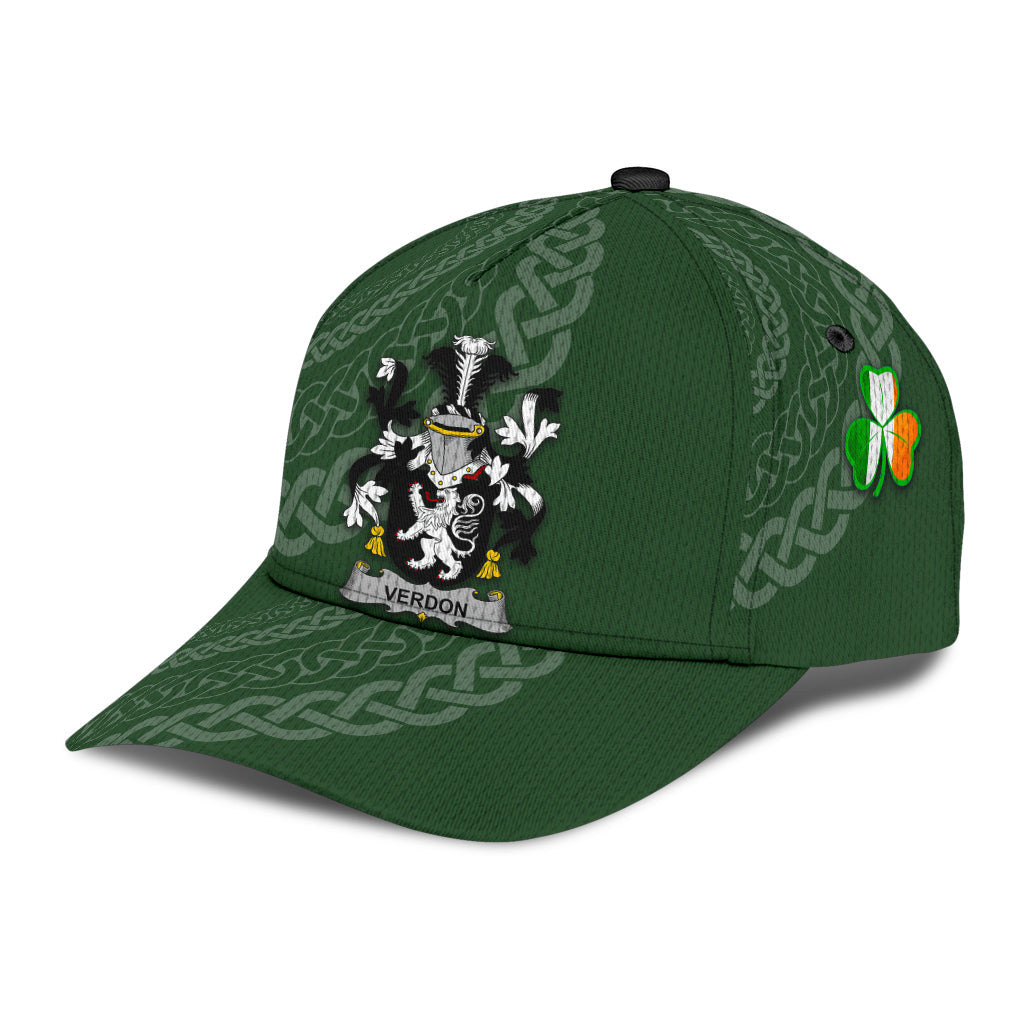 Clan Verdon Coat Of Arms - Irish Family Crest St Patrick's Day Classic CapBO20 Classic Cap - Verdon Coat Of Arms St Patrick's Day Classic Cap Irish Cap   