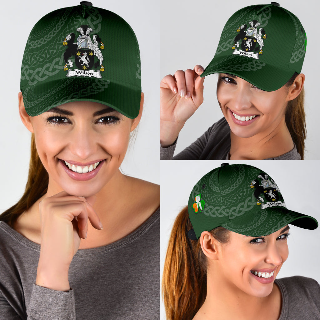 Clan Wilson Coat Of Arms - Irish Family Crest St Patrick's Day Classic CapTN53 Classic Cap - Wilson Coat Of Arms St Patrick's Day Classic Cap Irish Cap   